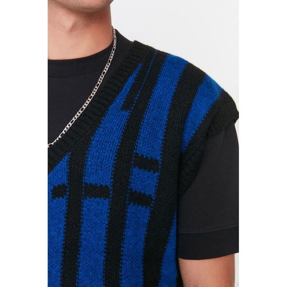 NWT Trendyol Men Oversize V Neck Knitwear Sweater - Picture 4 of 8